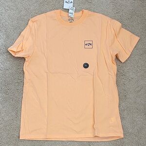 Billabong Men's Short Sleeve Crew T-Shirt - Light Peach